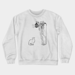 Hermits and cats are natural allies (v2) Crewneck Sweatshirt